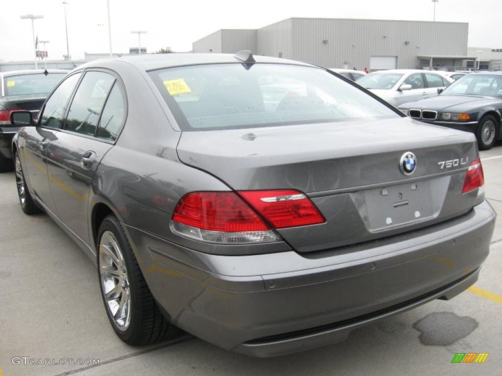 2008 7 Series 750Li Sedan - Sterling Grey Metallic / Black photo #4