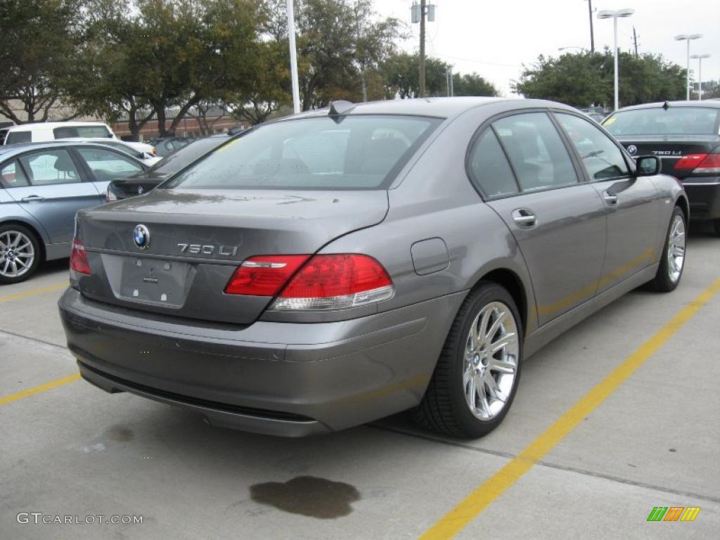 2008 7 Series 750Li Sedan - Sterling Grey Metallic / Black photo #5
