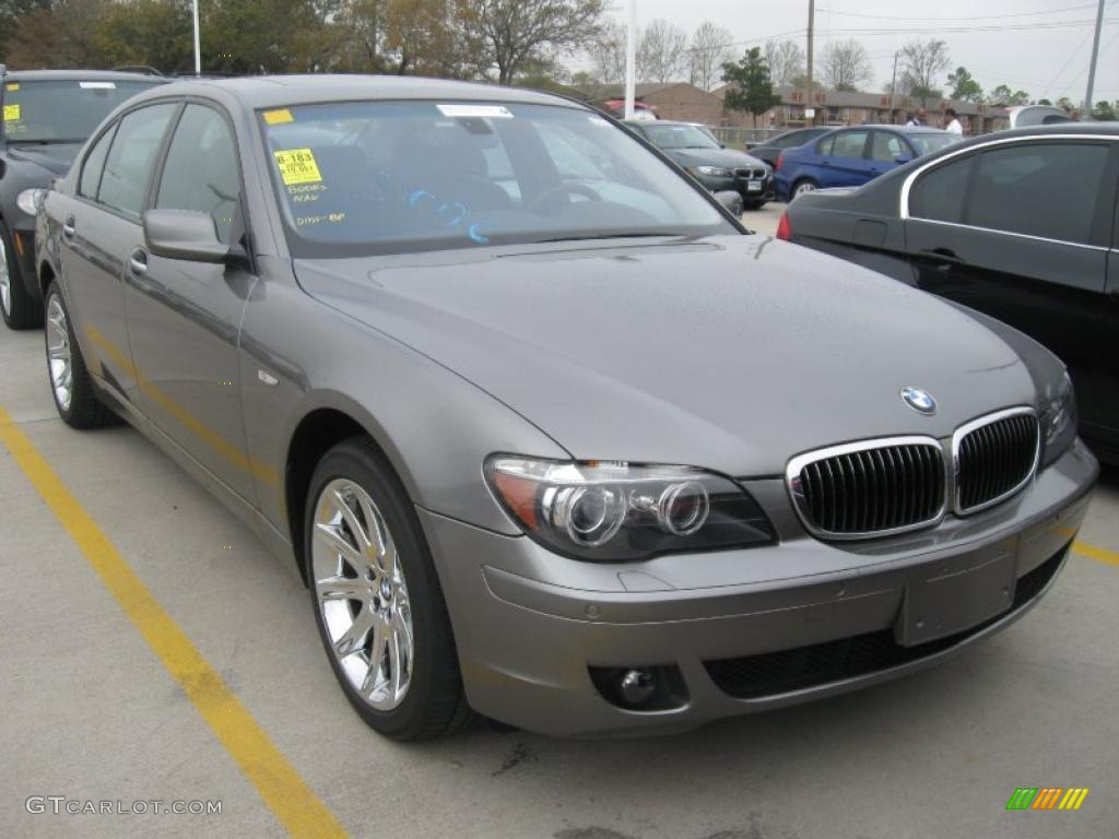 2008 7 Series 750Li Sedan - Sterling Grey Metallic / Black photo #6