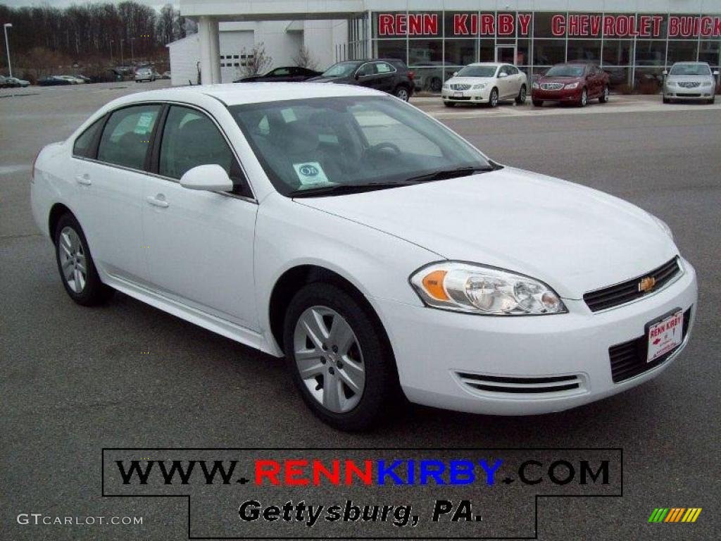 2010 Impala LS - Summit White / Gray photo #1