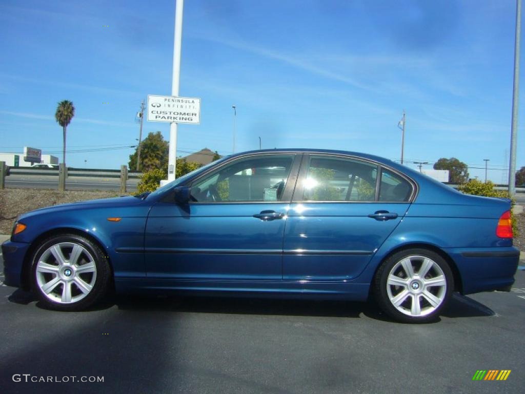 2003 3 Series 325i Sedan - Mystic Blue Metallic / Black photo #7