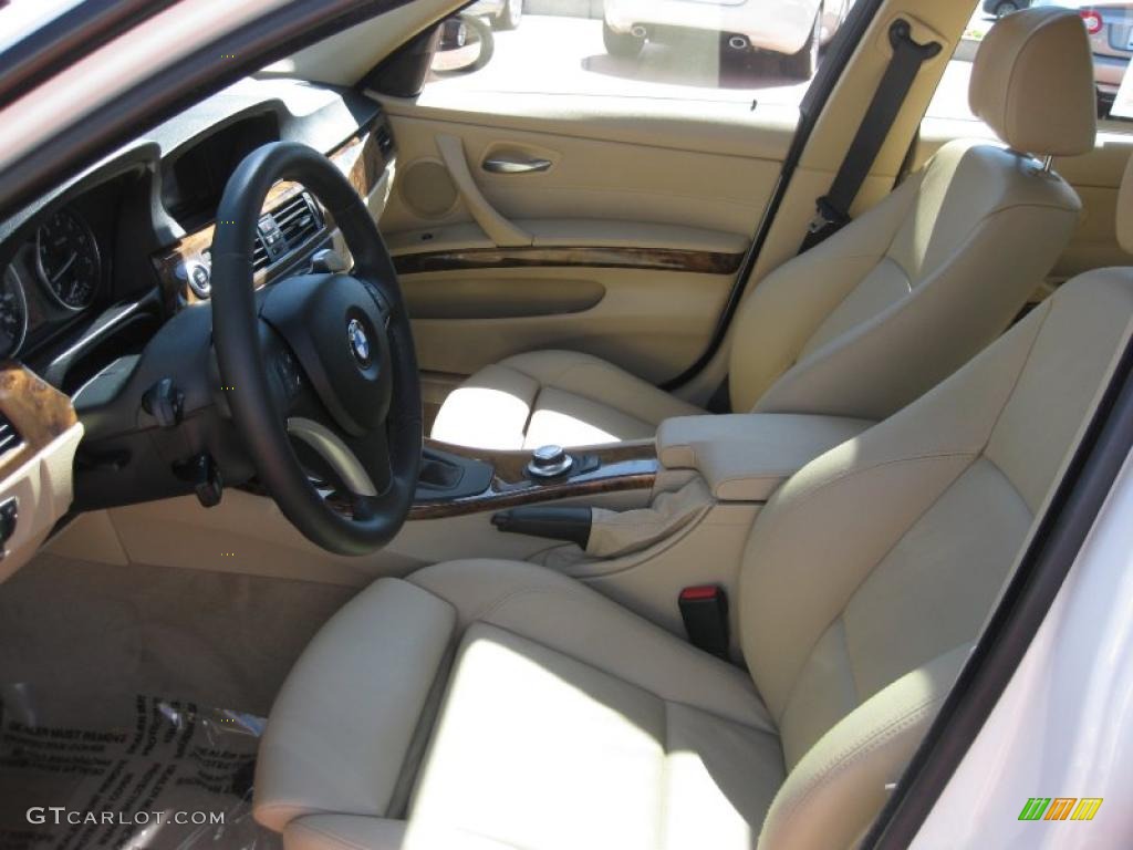 Beige Dakota Leather Interior 2008 BMW 3 Series 328i Sedan Photo #27097489