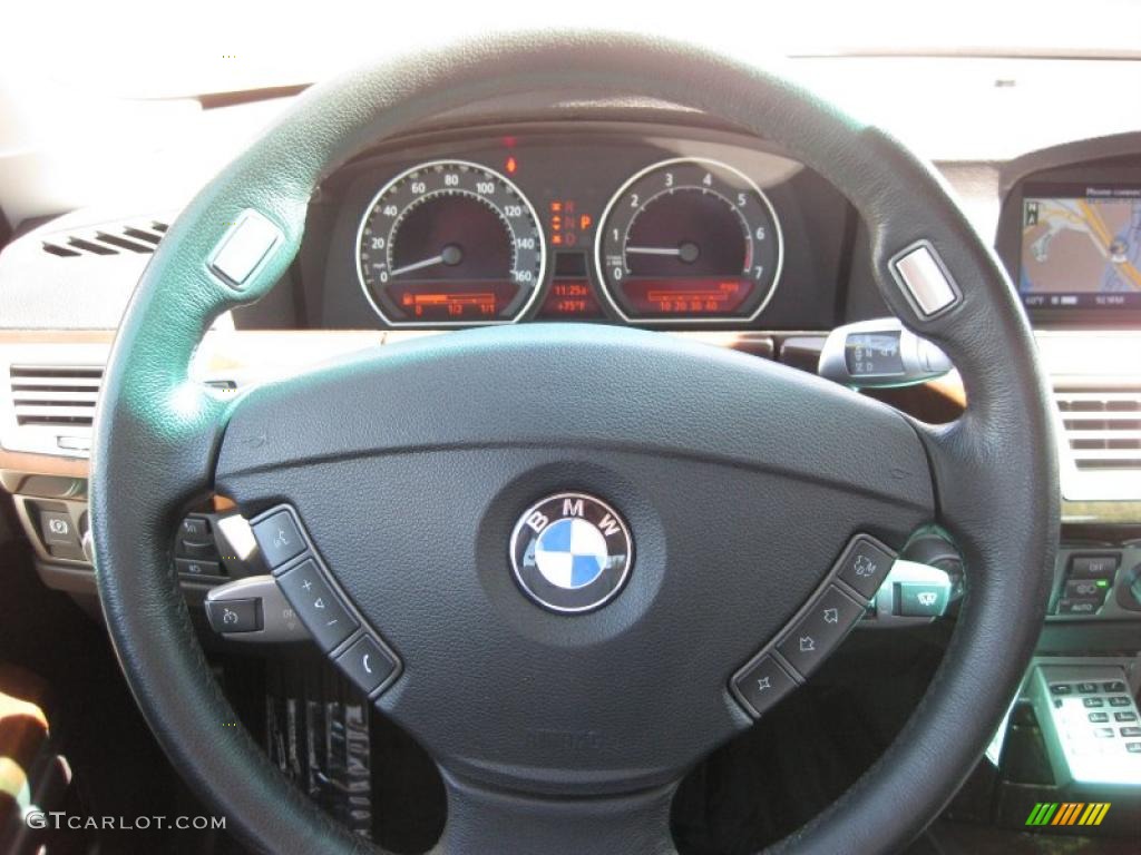 2007 7 Series 750i Sedan - Sterling Grey Metallic / Black photo #13