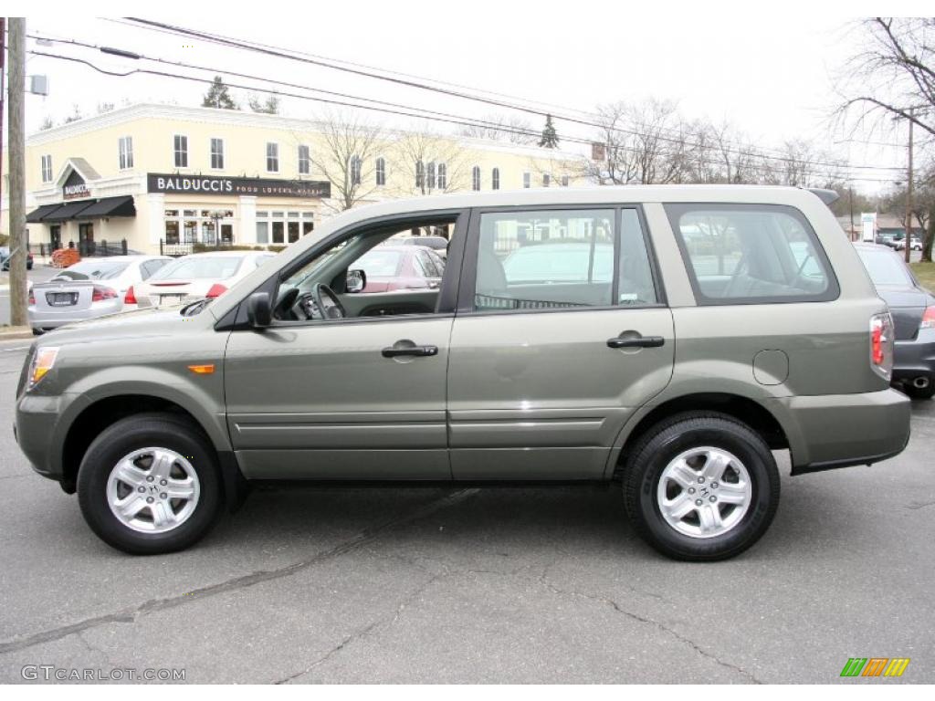 2007 Pilot LX 4WD - Aberdeen Green Metallic / Olive photo #10