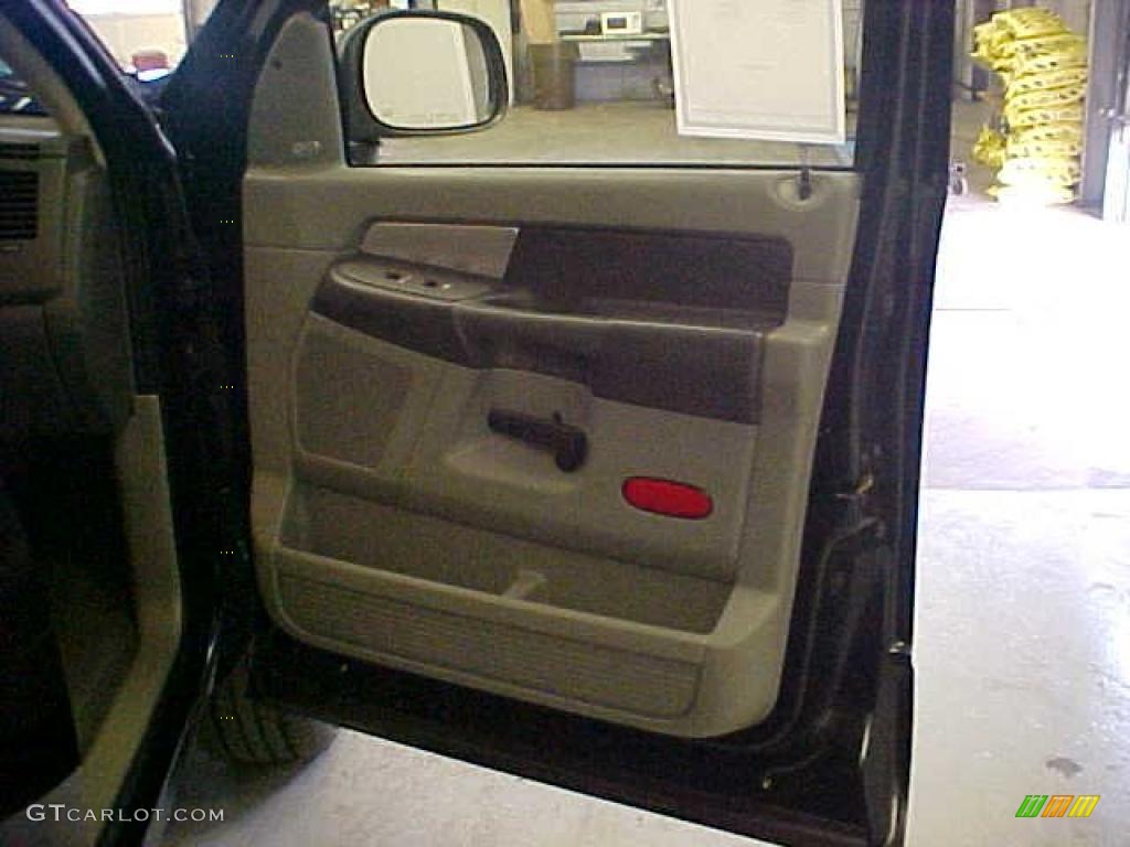 2007 Ram 1500 Big Horn Edition Quad Cab 4x4 - Brilliant Black Crystal Pearl / Khaki Beige photo #8