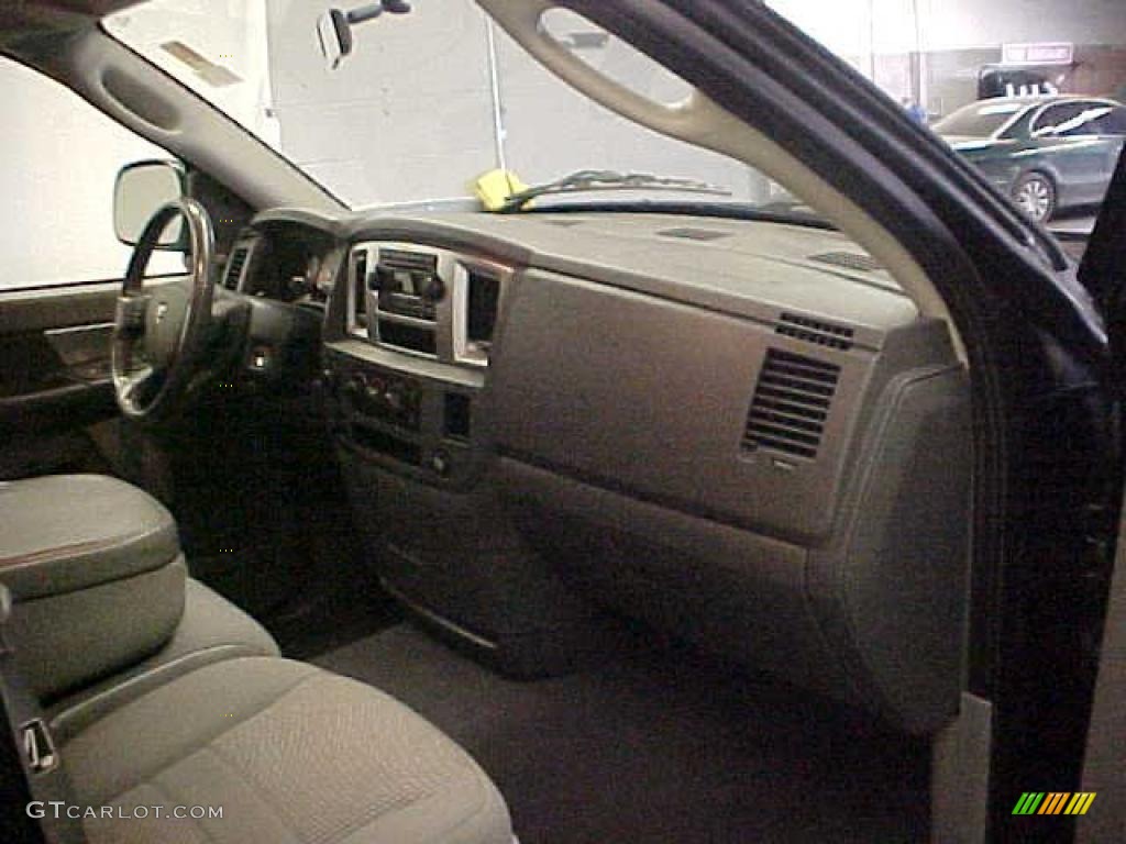 2007 Ram 1500 Big Horn Edition Quad Cab 4x4 - Brilliant Black Crystal Pearl / Khaki Beige photo #9