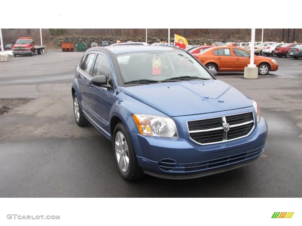 2007 Caliber SXT - Marine Blue Pearl / Pastel Slate Gray photo #4
