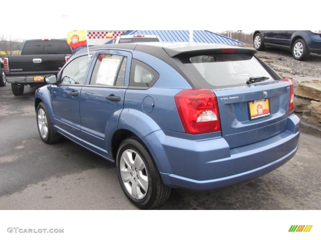 2007 Caliber SXT - Marine Blue Pearl / Pastel Slate Gray photo #9