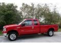 2005 Red Clearcoat Ford F250 Super Duty XLT SuperCab 4x4  photo #3