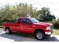 2005 Red Clearcoat Ford F250 Super Duty XLT SuperCab 4x4  photo #14