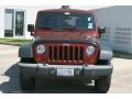 2007 Red Rock Crystal Pearl Jeep Wrangler Unlimited X  photo #2