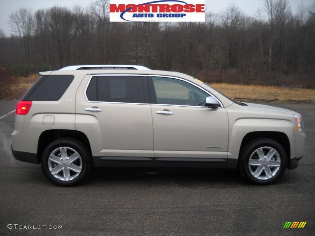 2010 Terrain SLT AWD - Gold Mist Metallic / Jet Black photo #1