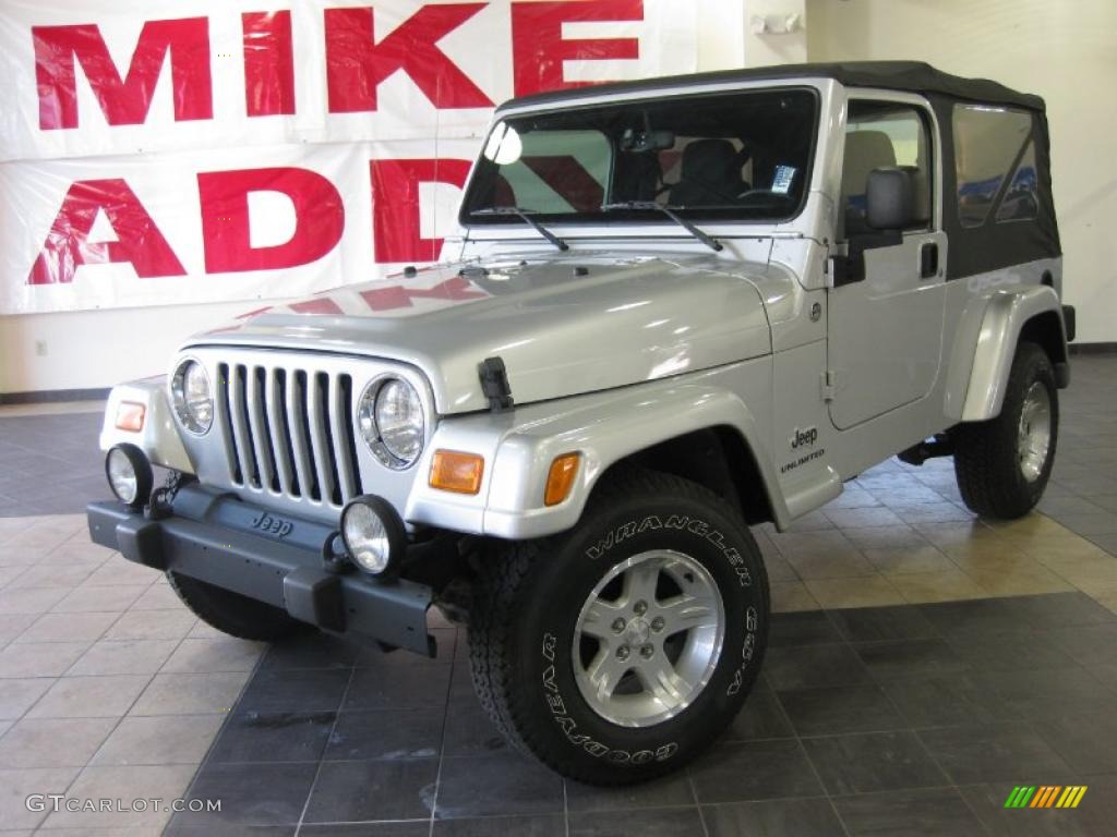 2006 Wrangler Unlimited 4x4 - Bright Silver Metallic / Dark Slate Gray photo #1