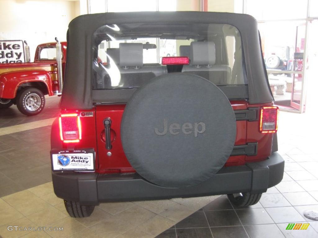 2009 Wrangler X 4x4 - Red Rock Crystal Pearl Coat / Dark Slate Gray/Medium Slate Gray photo #4