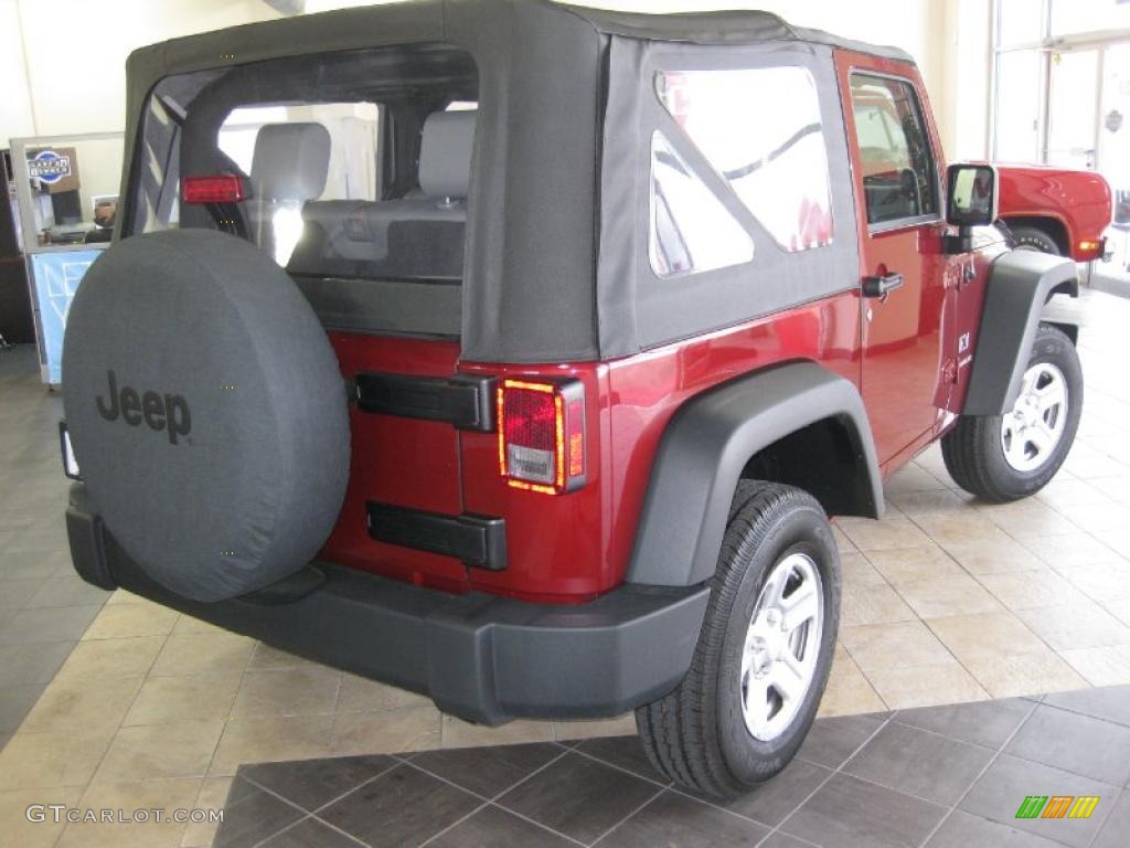 2009 Wrangler X 4x4 - Red Rock Crystal Pearl Coat / Dark Slate Gray/Medium Slate Gray photo #5