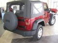 2009 Red Rock Crystal Pearl Coat Jeep Wrangler X 4x4  photo #5