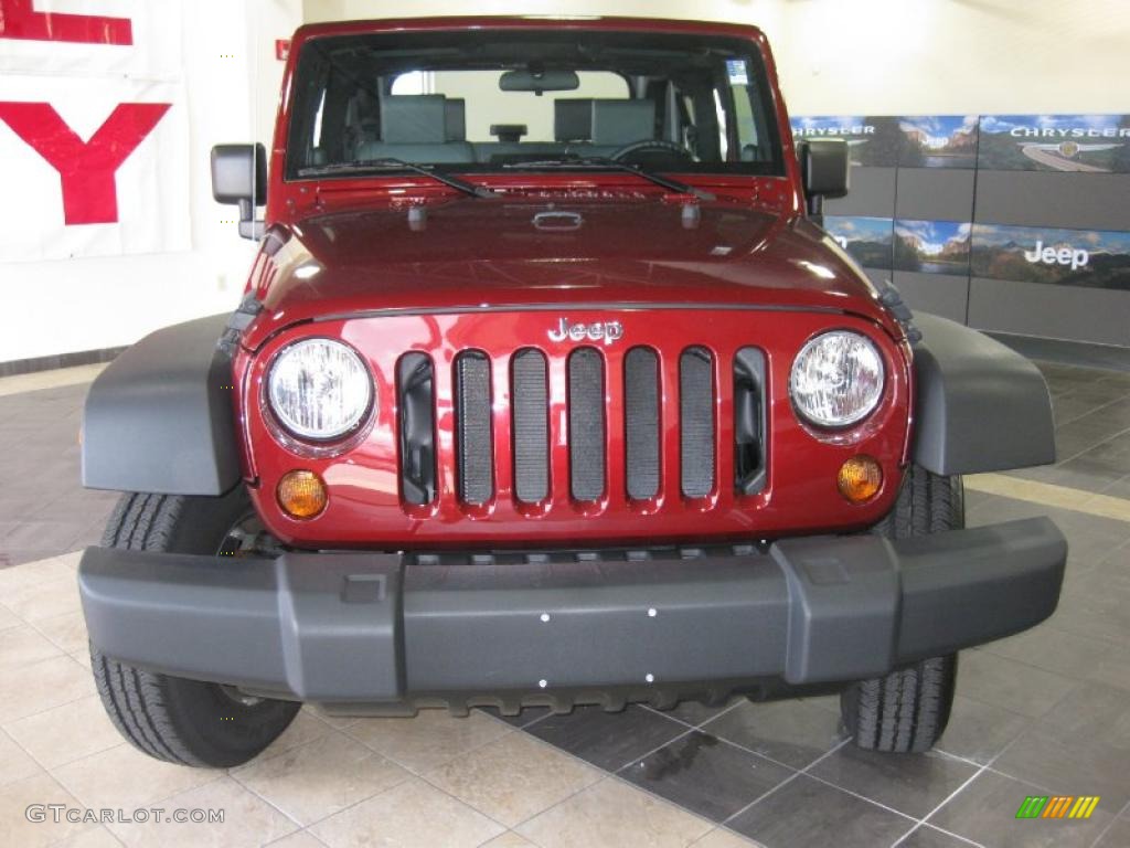 2009 Wrangler X 4x4 - Red Rock Crystal Pearl Coat / Dark Slate Gray/Medium Slate Gray photo #8