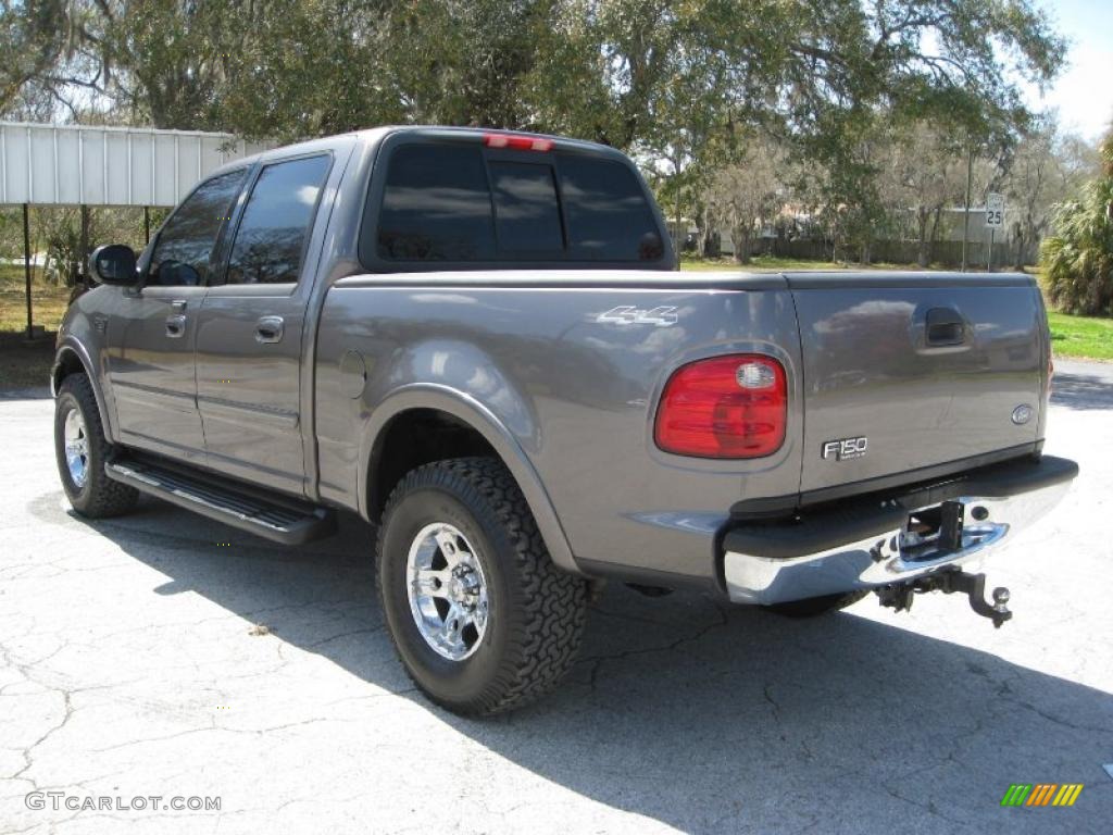 2002 F150 XLT SuperCrew 4x4 - Dark Shadow Grey Metallic / Dark Graphite photo #11