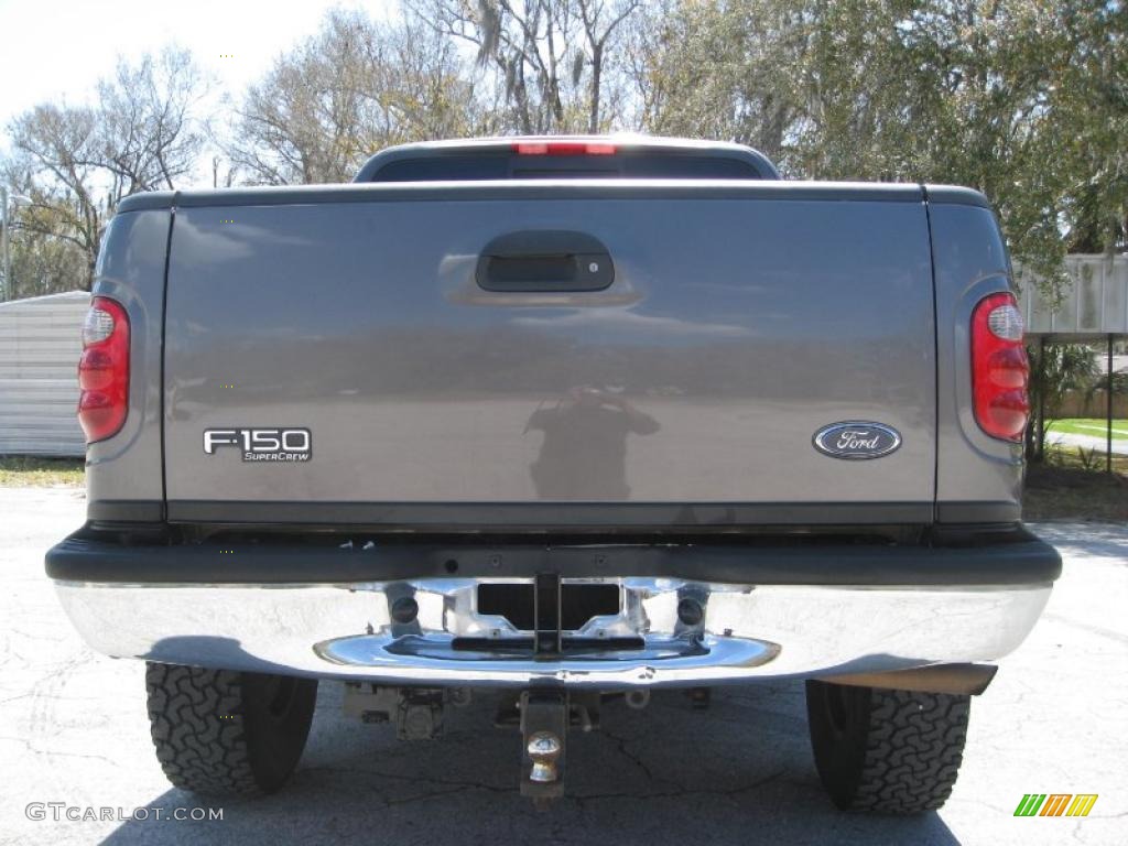 2002 F150 XLT SuperCrew 4x4 - Dark Shadow Grey Metallic / Dark Graphite photo #13