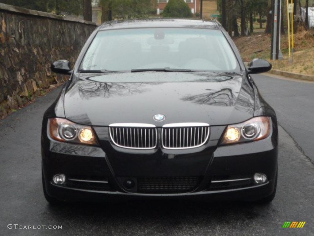 2007 3 Series 335i Sedan - Black Sapphire Metallic / Black photo #3