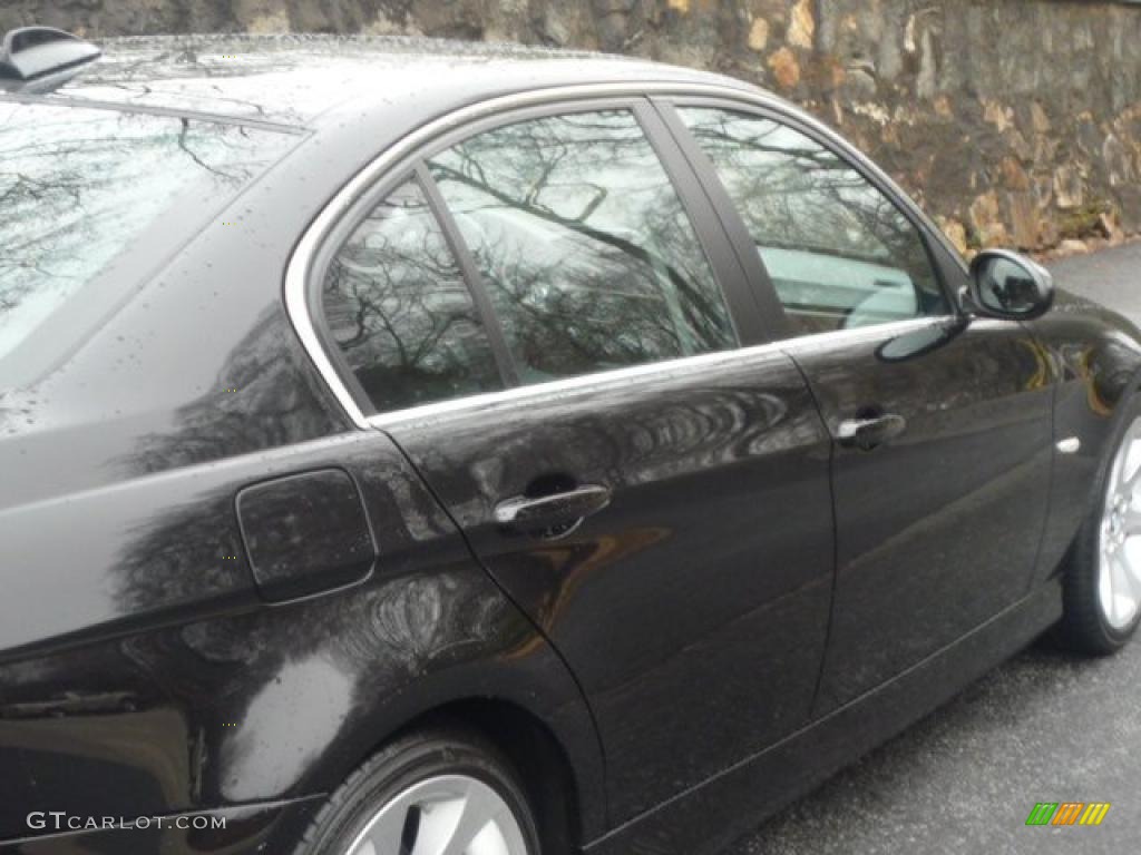 2007 3 Series 335i Sedan - Black Sapphire Metallic / Black photo #12