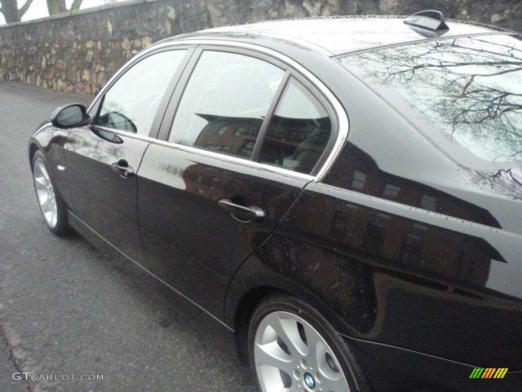 2007 3 Series 335i Sedan - Black Sapphire Metallic / Black photo #15