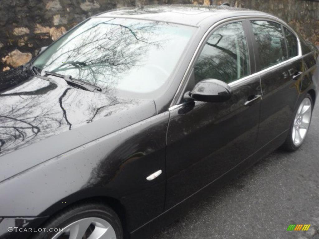 2007 3 Series 335i Sedan - Black Sapphire Metallic / Black photo #16