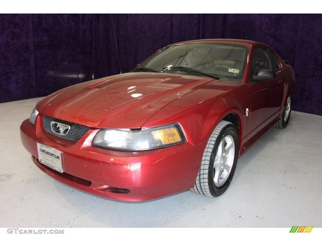2003 Mustang V6 Coupe - Redfire Metallic / Medium Parchment photo #19