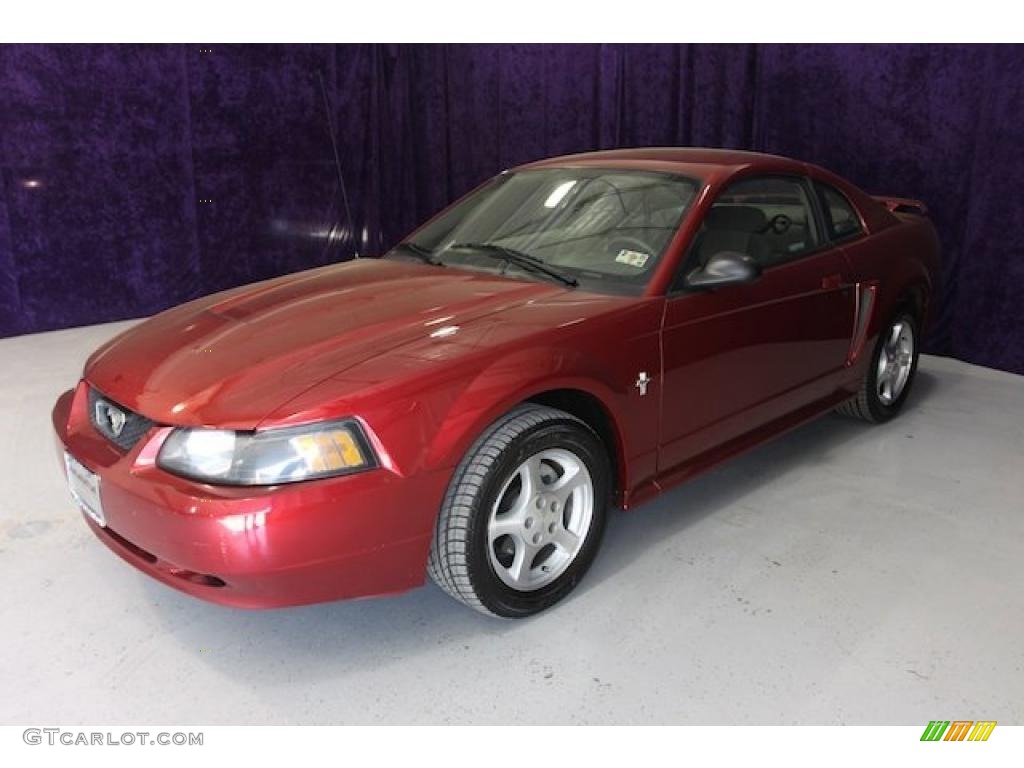2003 Mustang V6 Coupe - Redfire Metallic / Medium Parchment photo #21
