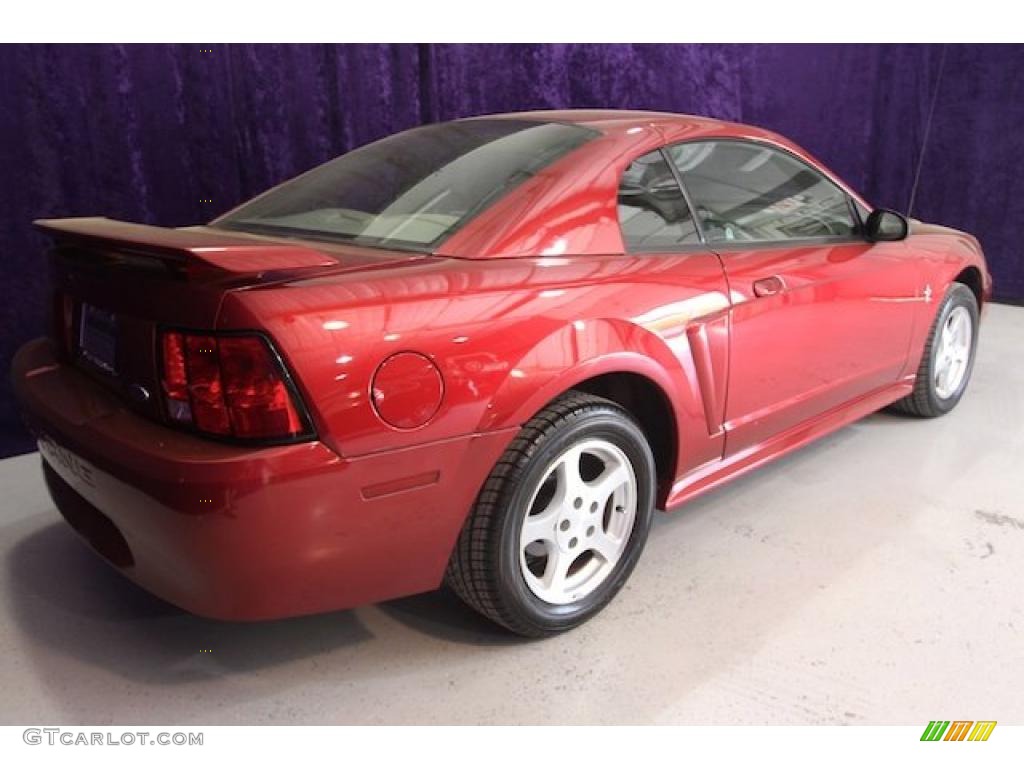 2003 Mustang V6 Coupe - Redfire Metallic / Medium Parchment photo #26