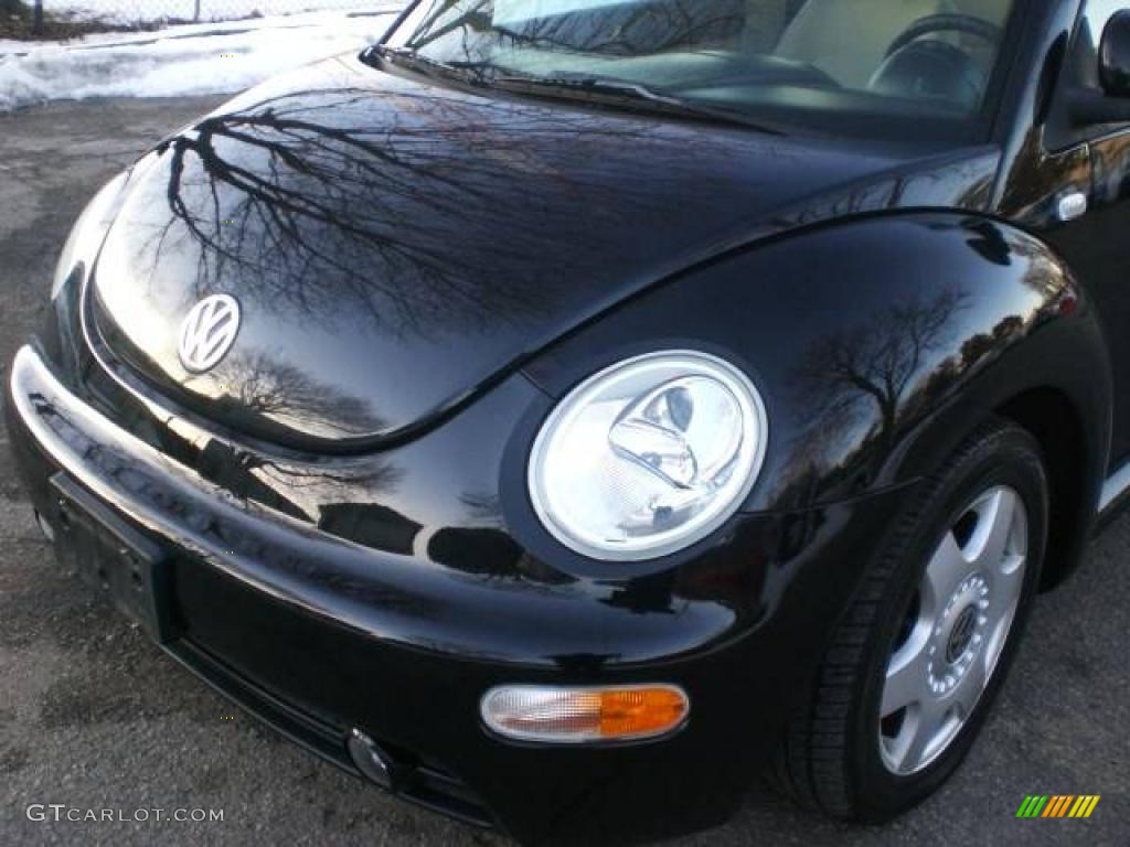 1999 New Beetle GLS TDI Coupe - Black / Cream photo #18
