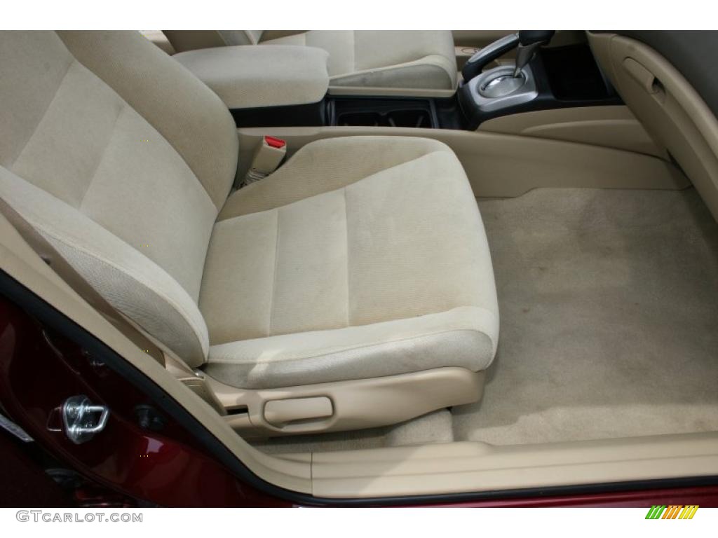 2007 Civic EX Sedan - Tango Red Pearl / Ivory photo #19