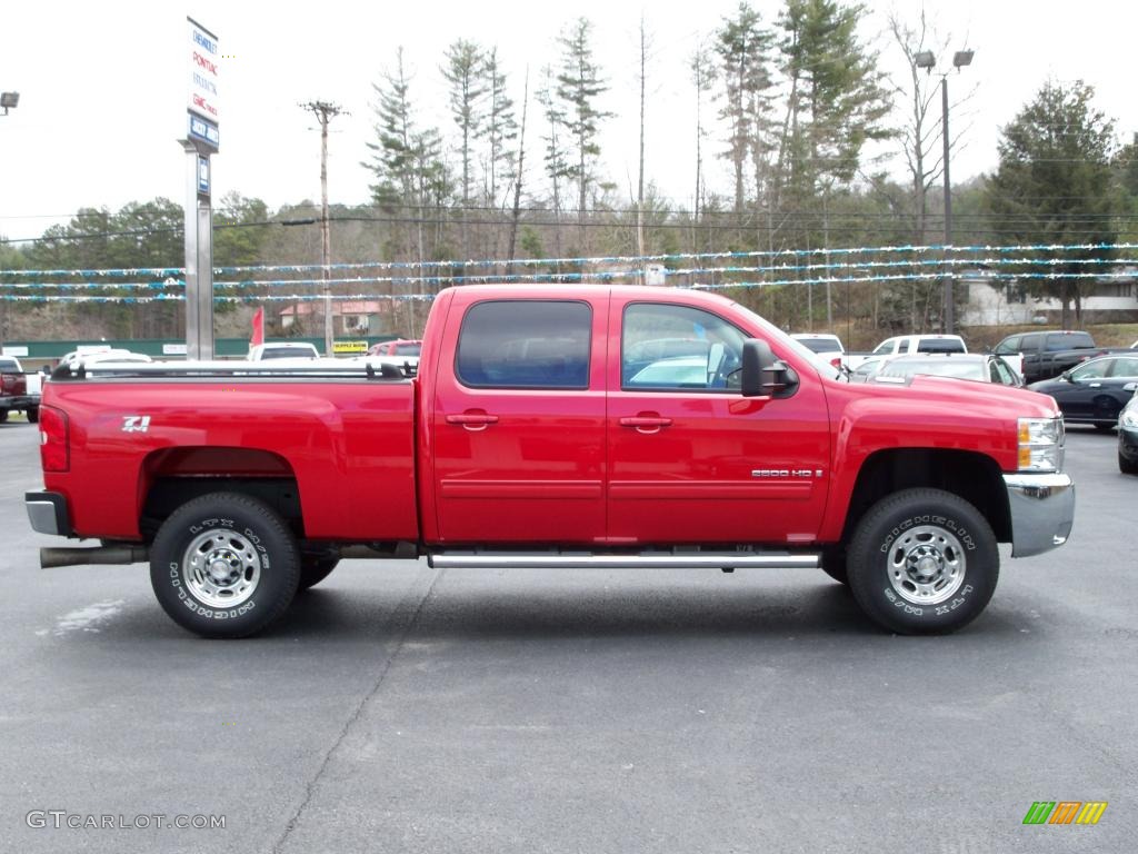 2009 Silverado 2500HD LTZ Crew Cab 4x4 - Victory Red / Ebony photo #22