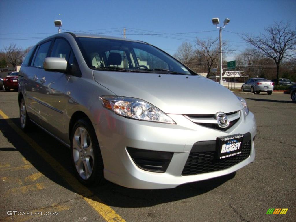 2008 MAZDA5 Sport - Sunlight Silver / Black photo #13