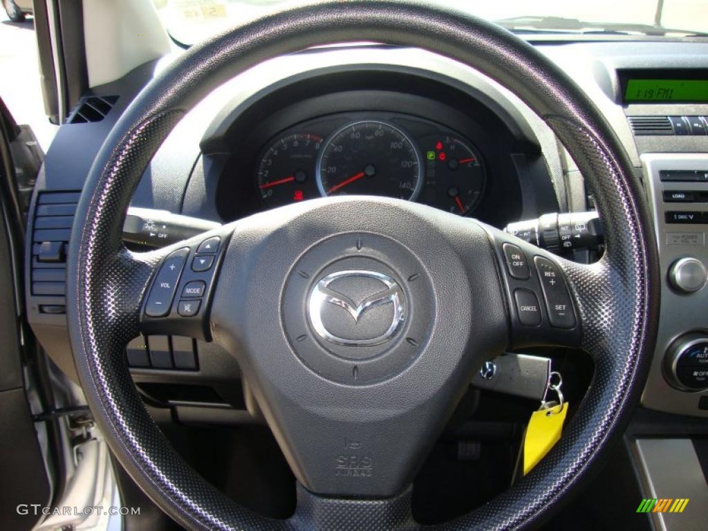 2008 MAZDA5 Sport - Sunlight Silver / Black photo #33