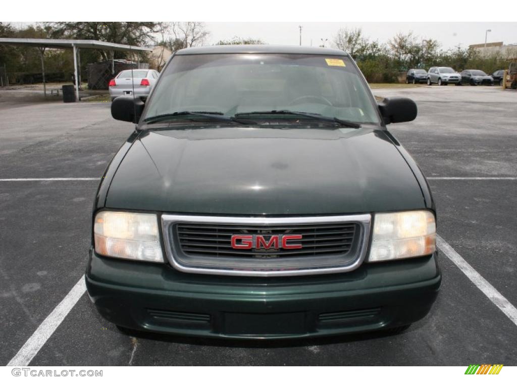 2002 Sonoma SLS Extended Cab - Polo Green Metallic / Graphite photo #1