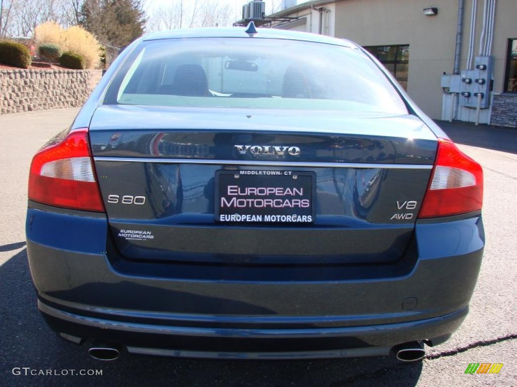 2007 S80 V8 AWD - Barents Blue Metallic / Anthracite Black photo #8