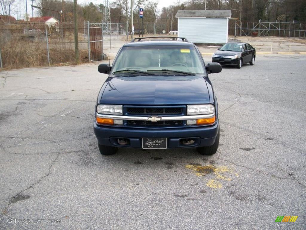 1999 Blazer LS 4x4 - Indigo Blue Metallic / Beige photo #2