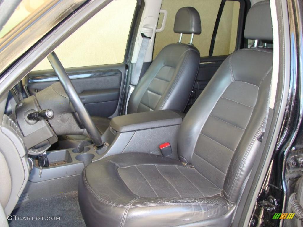 2002 Explorer Limited 4x4 - Black Clearcoat / Graphite photo #10