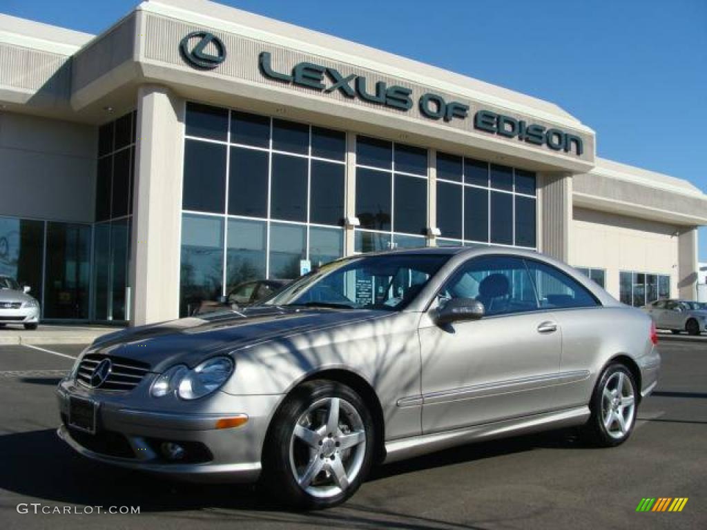 2005 CLK 500 Coupe - Pewter Metallic / Charcoal photo #1