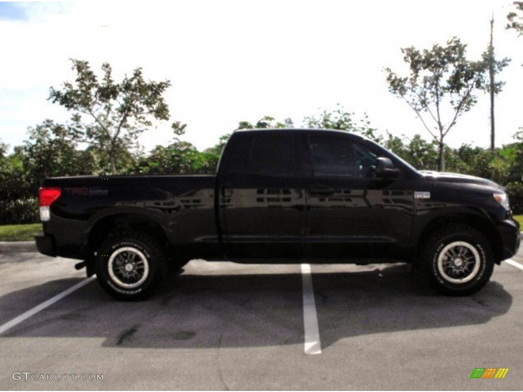 2010 Tundra TRD Rock Warrior Double Cab 4x4 - Black / Black photo #17