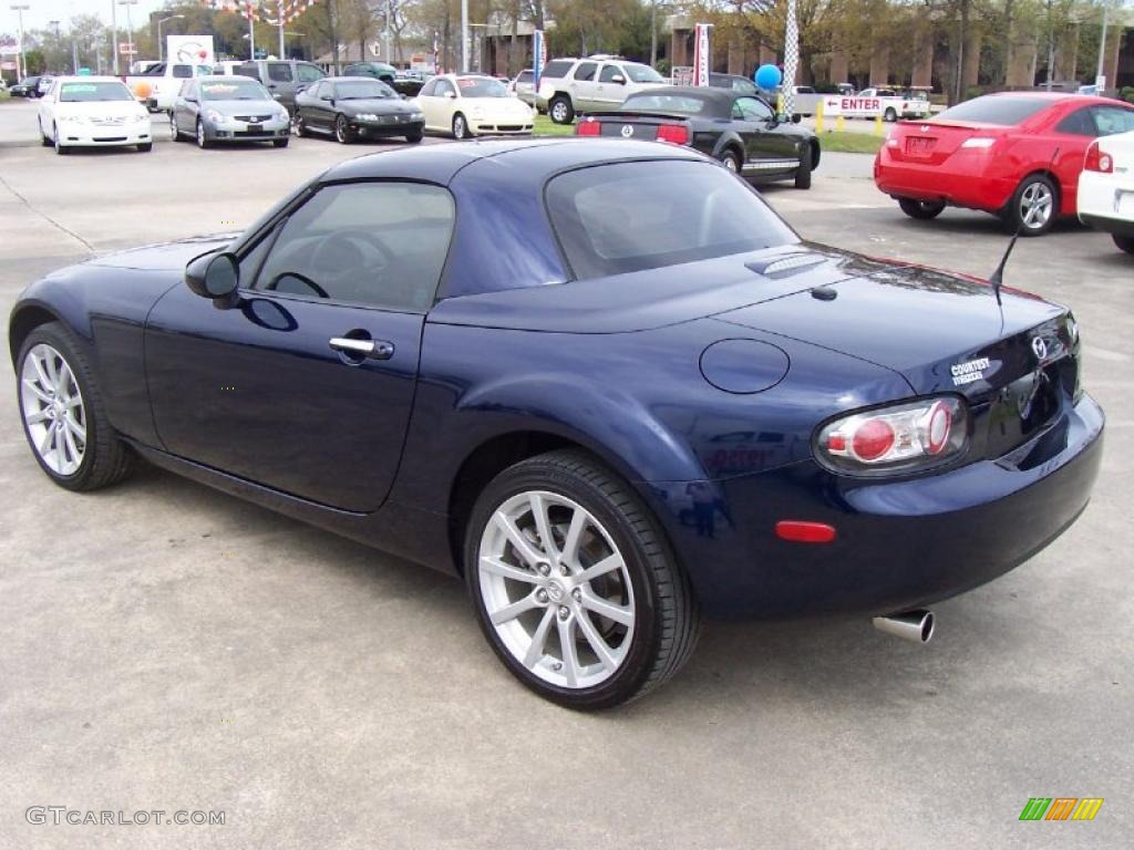 2008 MX-5 Miata Touring Roadster - Stormy Blue Mica / Black photo #3