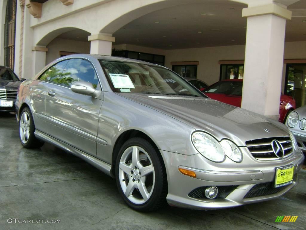 2006 CLK 500 Coupe - Pewter Metallic / Black photo #1