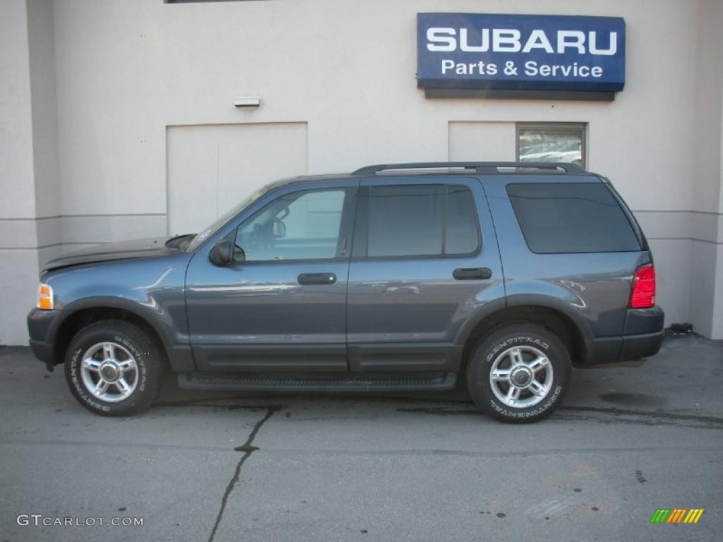 2003 Explorer XLT 4x4 - Medium Wedgewood Blue Metallic / Graphite Grey photo #6