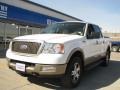 2004 Oxford White Ford F150 Lariat SuperCrew 4x4  photo #2