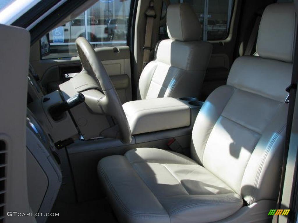 2004 F150 Lariat SuperCrew 4x4 - Oxford White / Tan photo #7