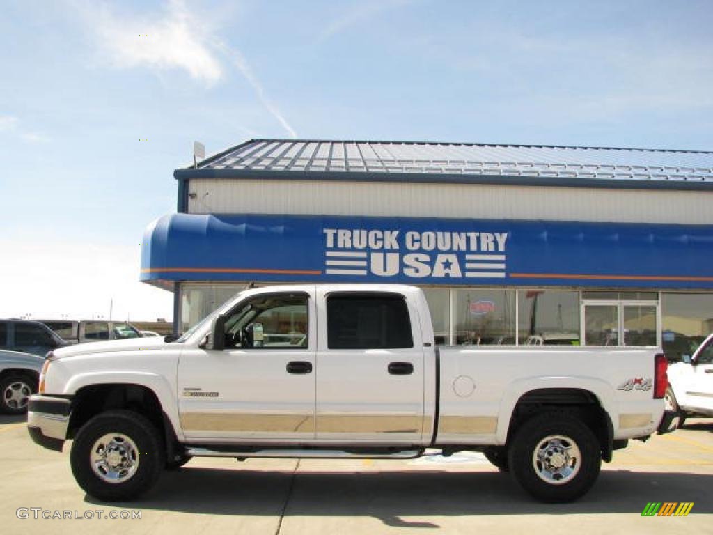 2007 Silverado 2500HD Classic LT Crew Cab 4x4 - Summit White / Dark Charcoal photo #1