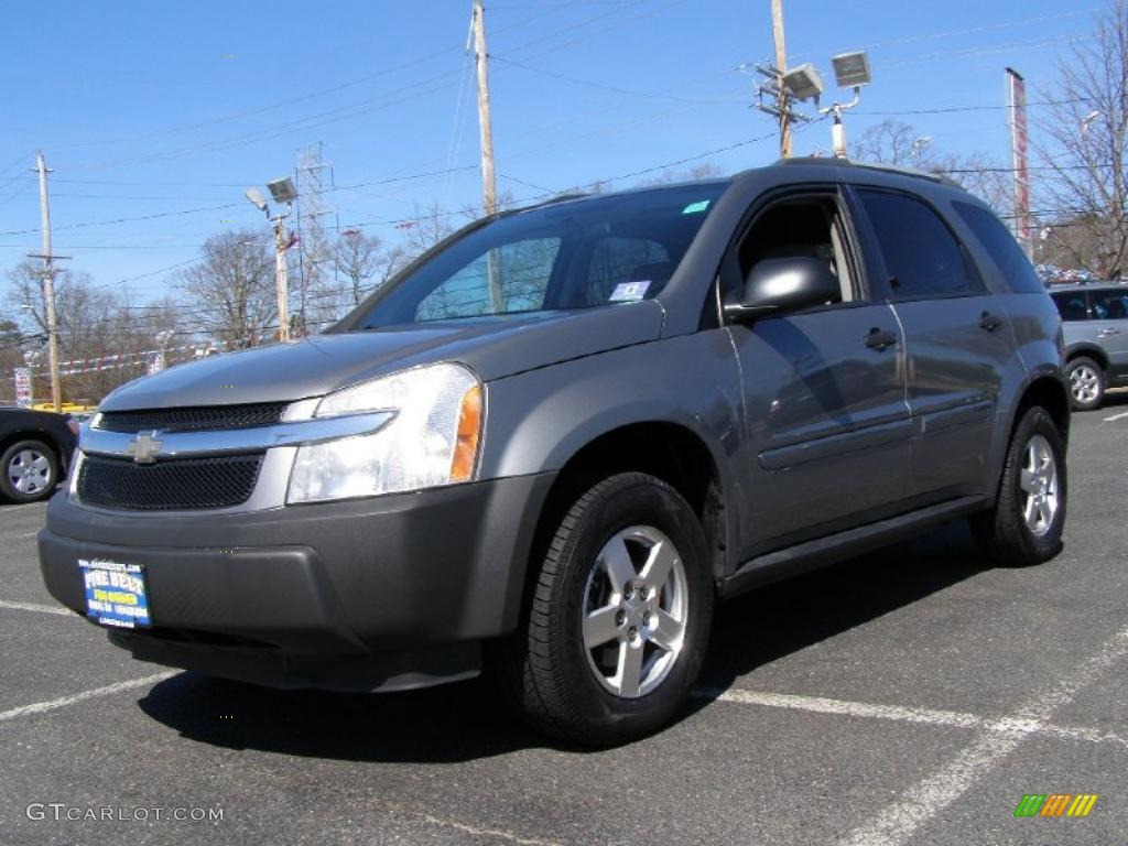 2005 Equinox LS AWD - Dark Silver Metallic / Light Gray photo #1