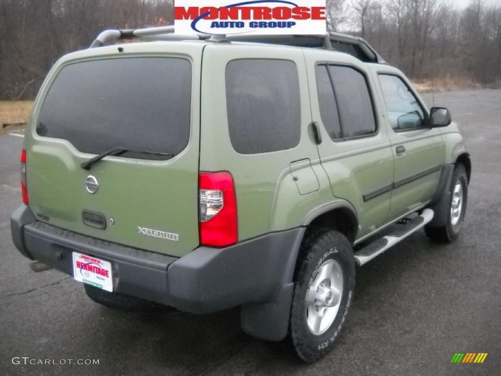 2003 Xterra XE V6 4x4 - Canteen Green Metallic / Gray photo #3