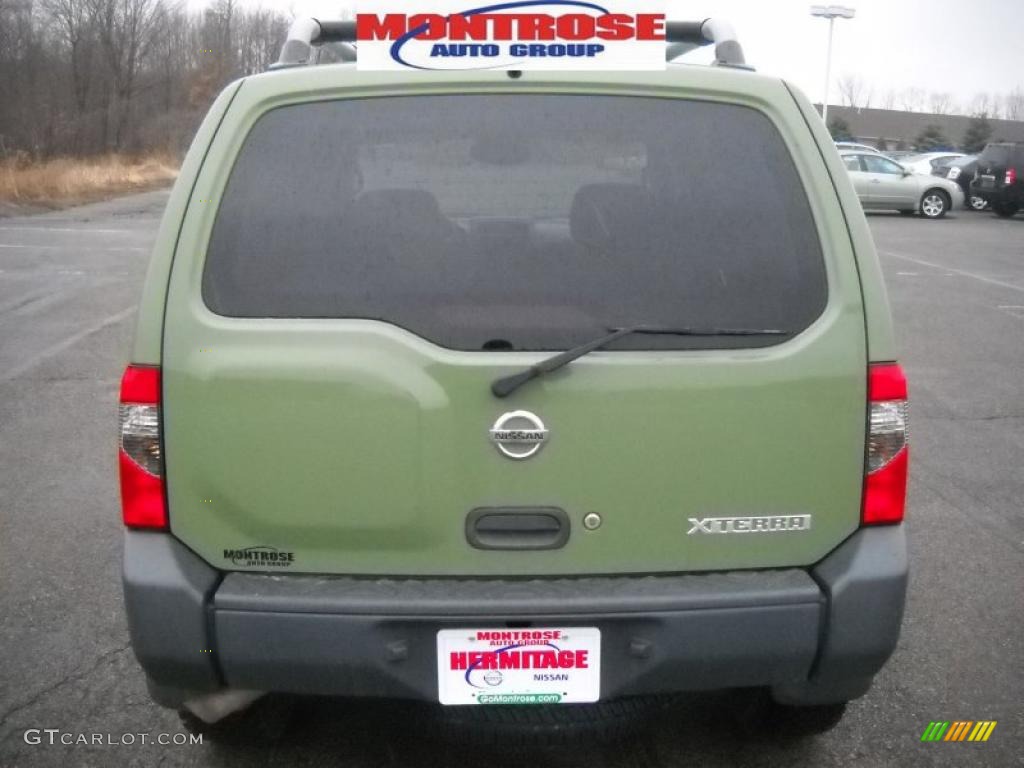 2003 Xterra XE V6 4x4 - Canteen Green Metallic / Gray photo #4